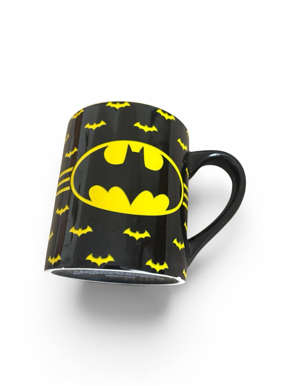 5for20 Batman Logo Black and Yellow Ceramic Coffee Mug - Official Style